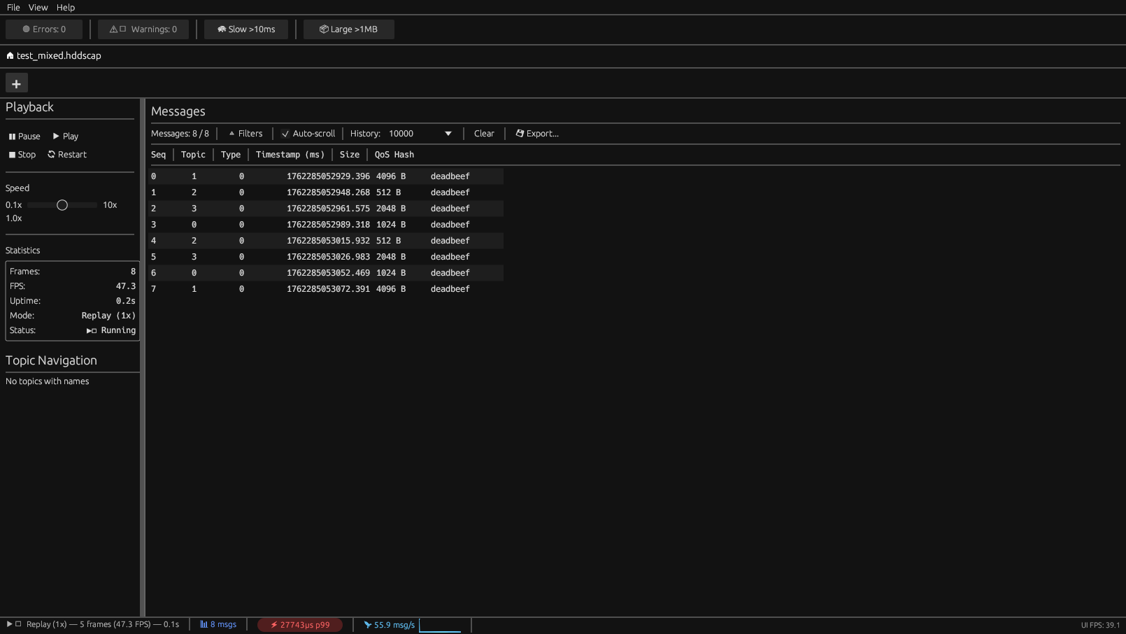 HDDS Viewer Main Interface